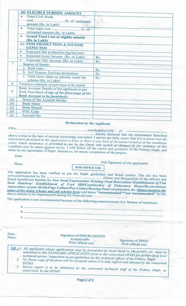 Assam Matsya Samridhi Scheme Assam Fishery Scheme 2022 Application Form_Page_2
