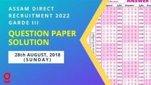 ASSAM GRADE III EXAM 2022 QUESTION PAPER SOLUTION 28 AUGUST 2022 (SUNDAY)