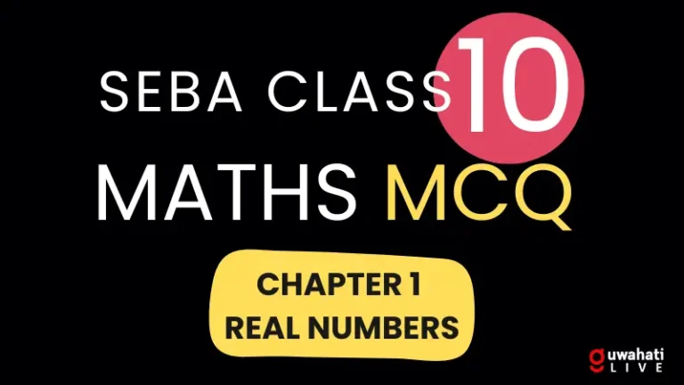 SEBA Class 10 Maths Chapter 1 MCQ (Real Numbers)
